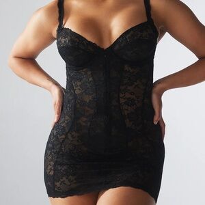 Savage X fenty Floral Lace Slip Dress